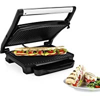 Princess 112415 Grill para bocadillos con tapa flotante- Se puede guardar en vertical- 2000 W- Plancha- 30 x 24 cm…